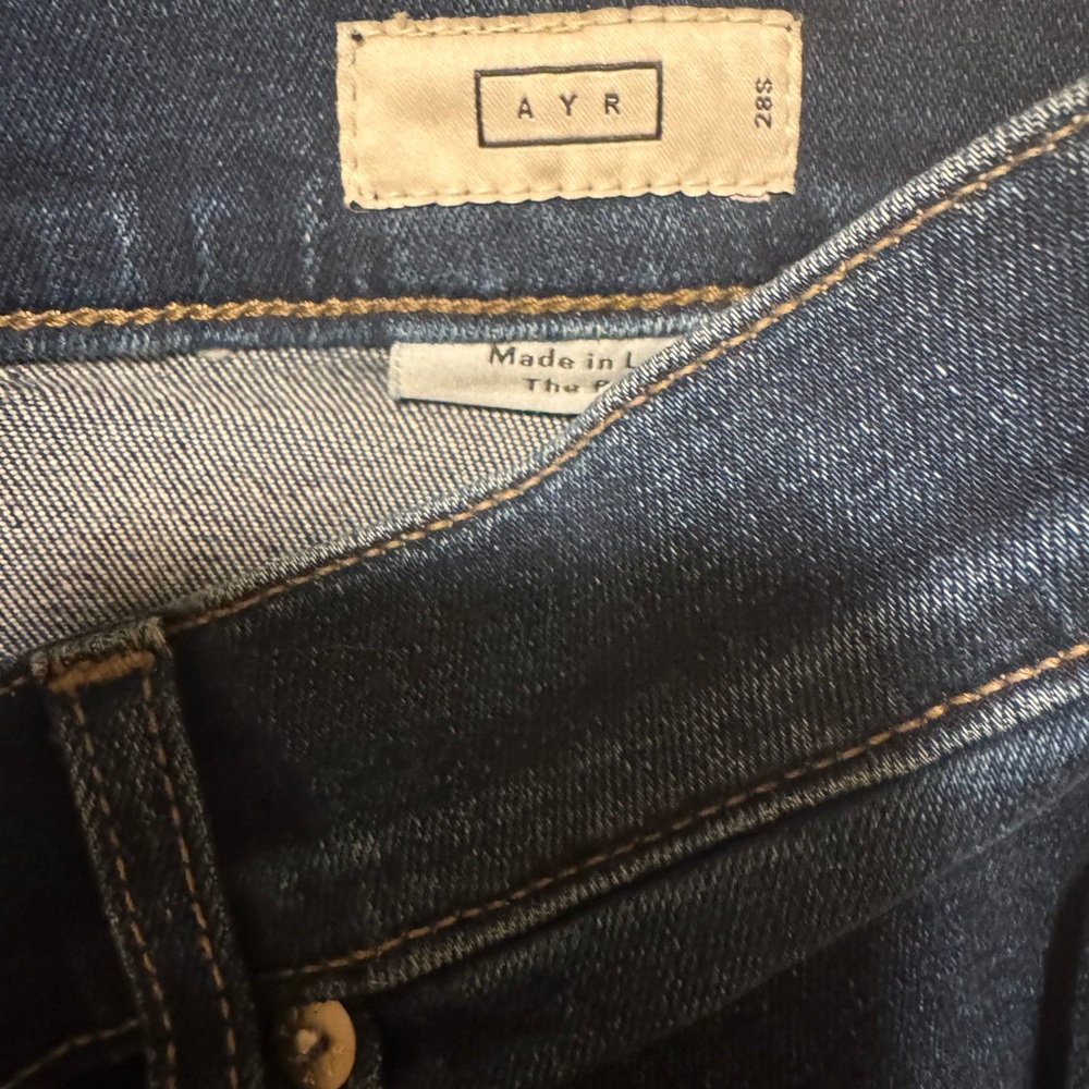 AYR Dark Blue Straight Leg Jeans size 28 - Picture 5 of 5